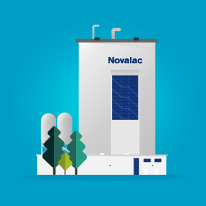 illustration of Novalac manufacturing site